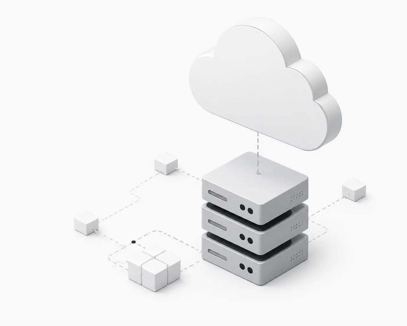 Cloud computing infrastructure illustration