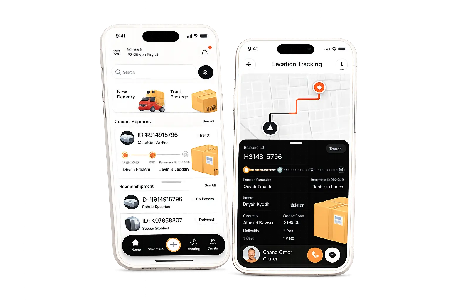 LogiCou mobile app interface